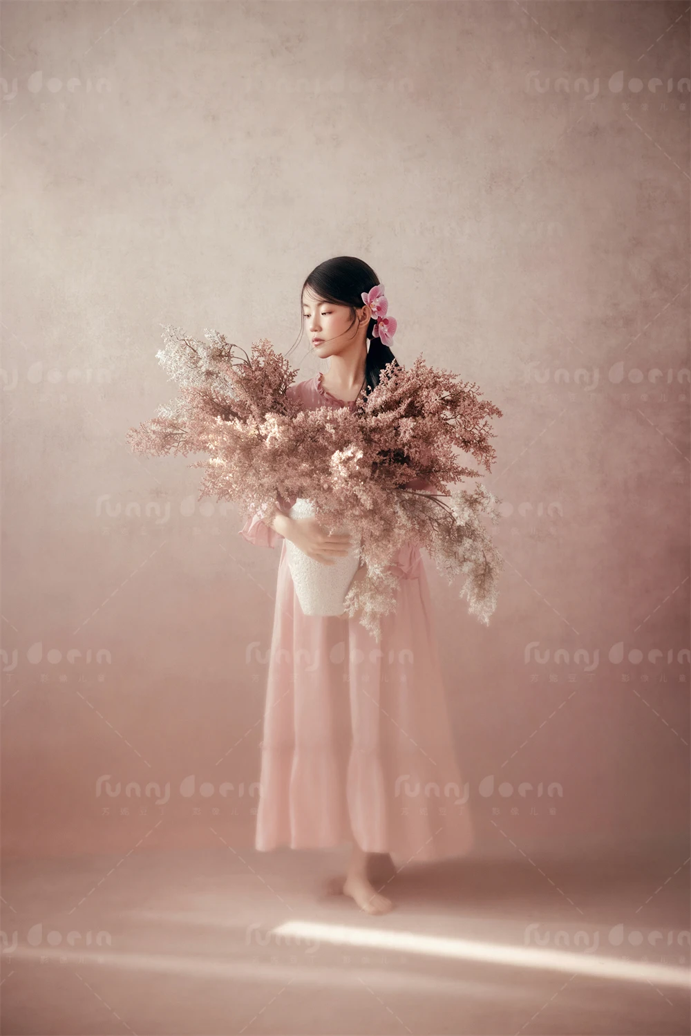 芳妮豆丁儿童摄影 花瓣罗曼史