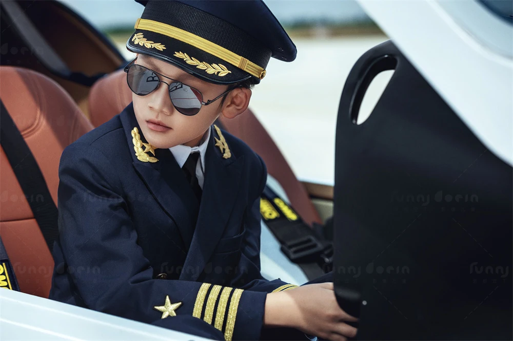 芳妮豆丁儿童摄影 蓝天预备役