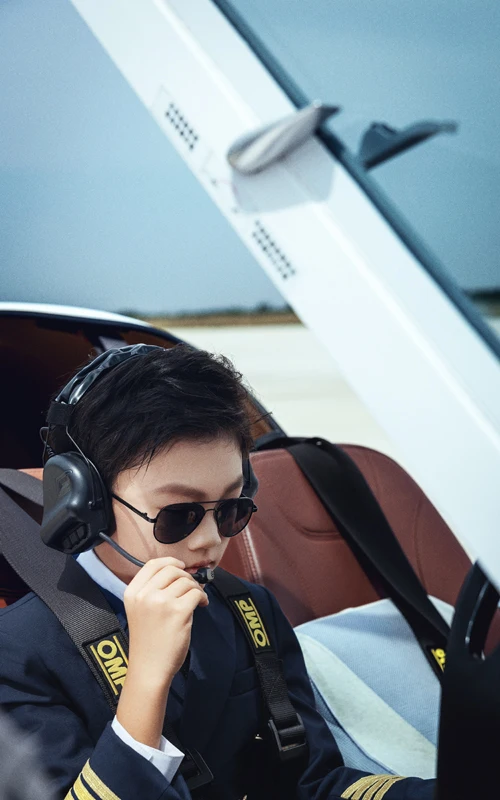 芳妮豆丁儿童摄影 蓝天预备役