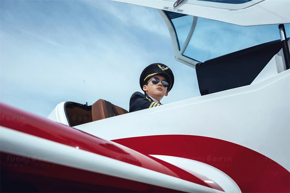 芳妮豆丁儿童摄影 蓝天预备役