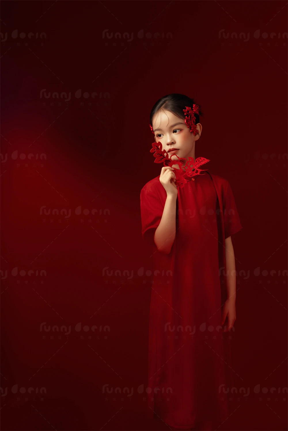 芳妮豆丁儿童摄影 绛色芳华