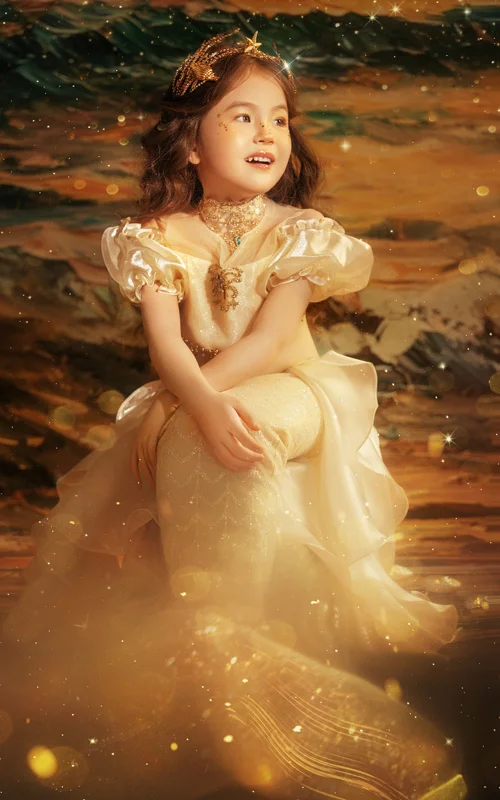 芳妮豆丁儿童摄影 人鱼暮歌