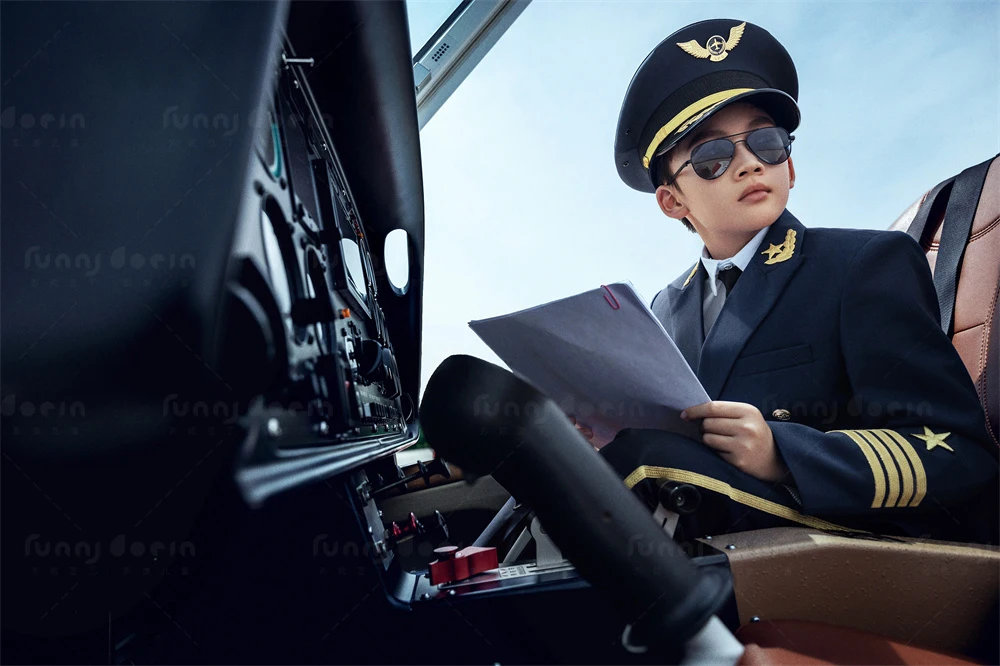 芳妮豆丁儿童摄影 蓝天预备役