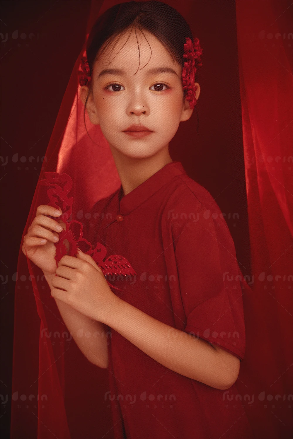 芳妮豆丁儿童摄影 绛色芳华