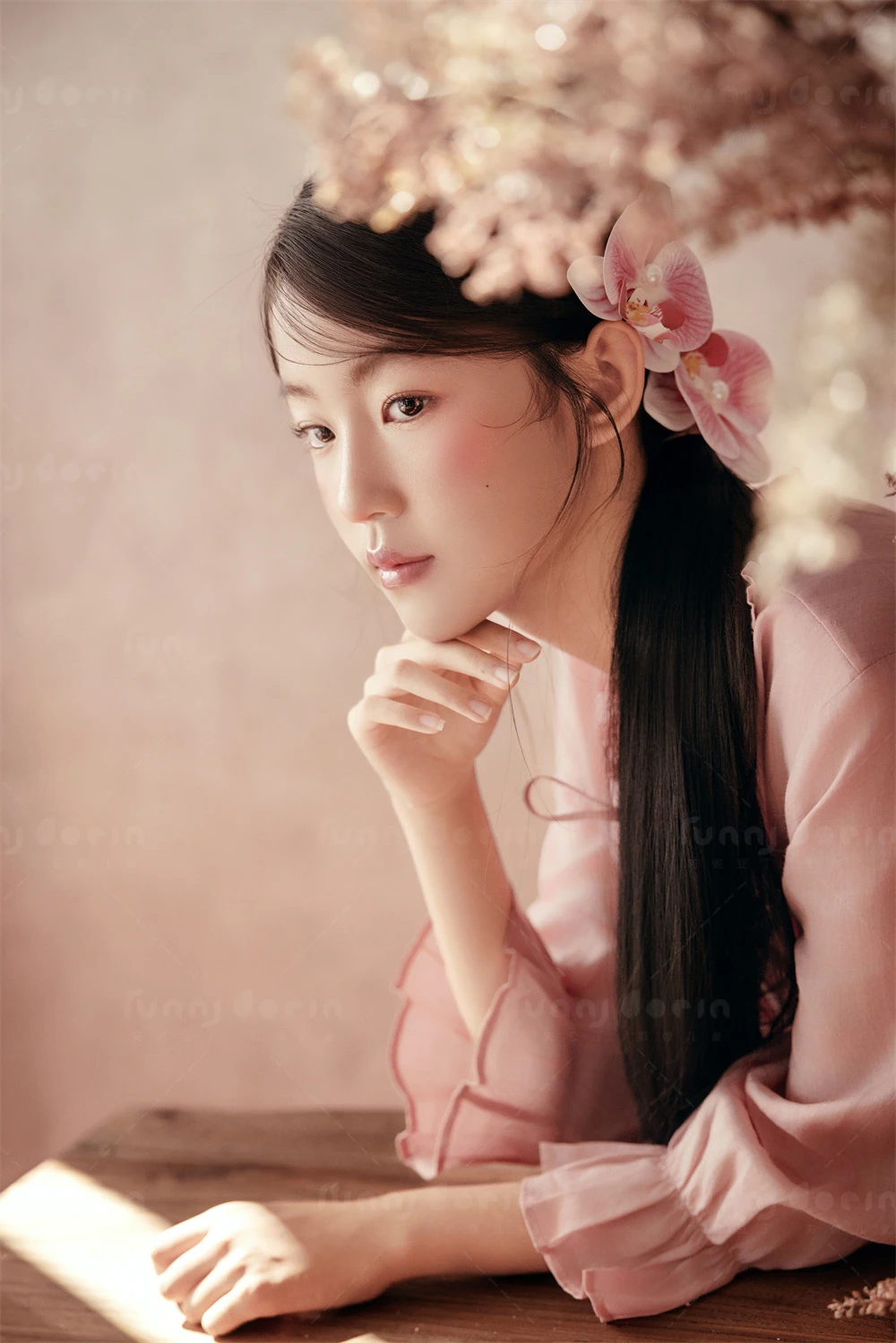 芳妮豆丁儿童摄影 花瓣罗曼史