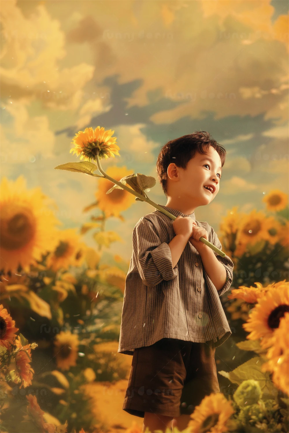芳妮豆丁儿童摄影 向日葵之夏