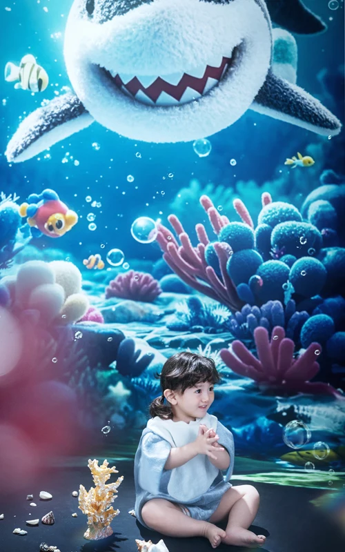 芳妮豆丁儿童摄影 海底童梦