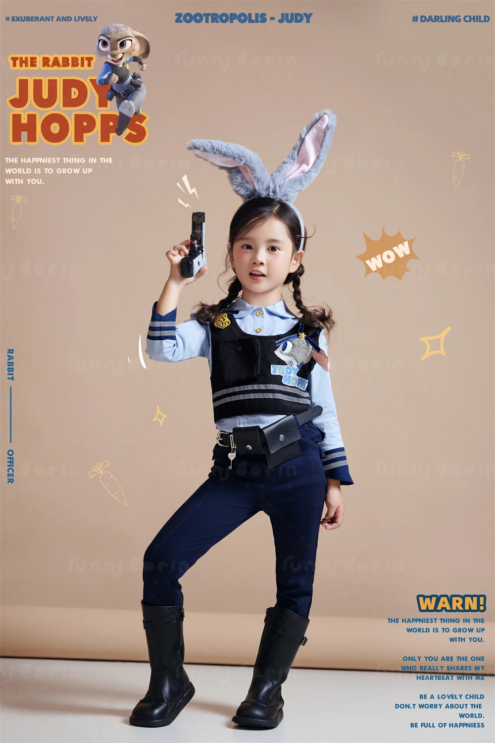 芳妮豆丁儿童摄影 兔子警长