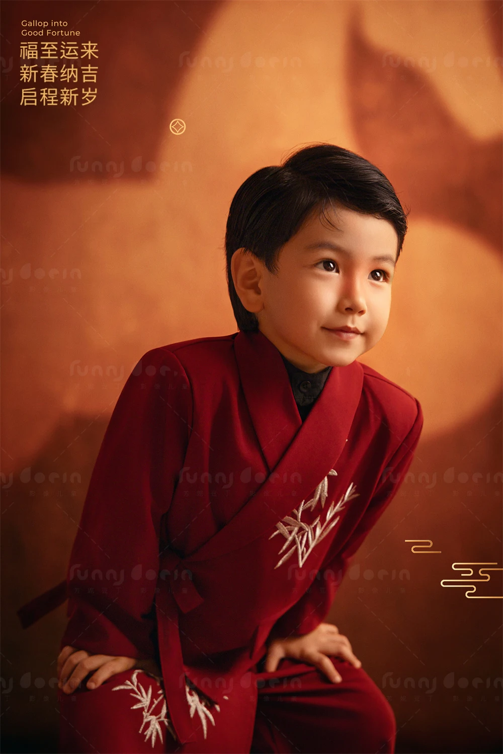 芳妮豆丁儿童摄影 马上有福