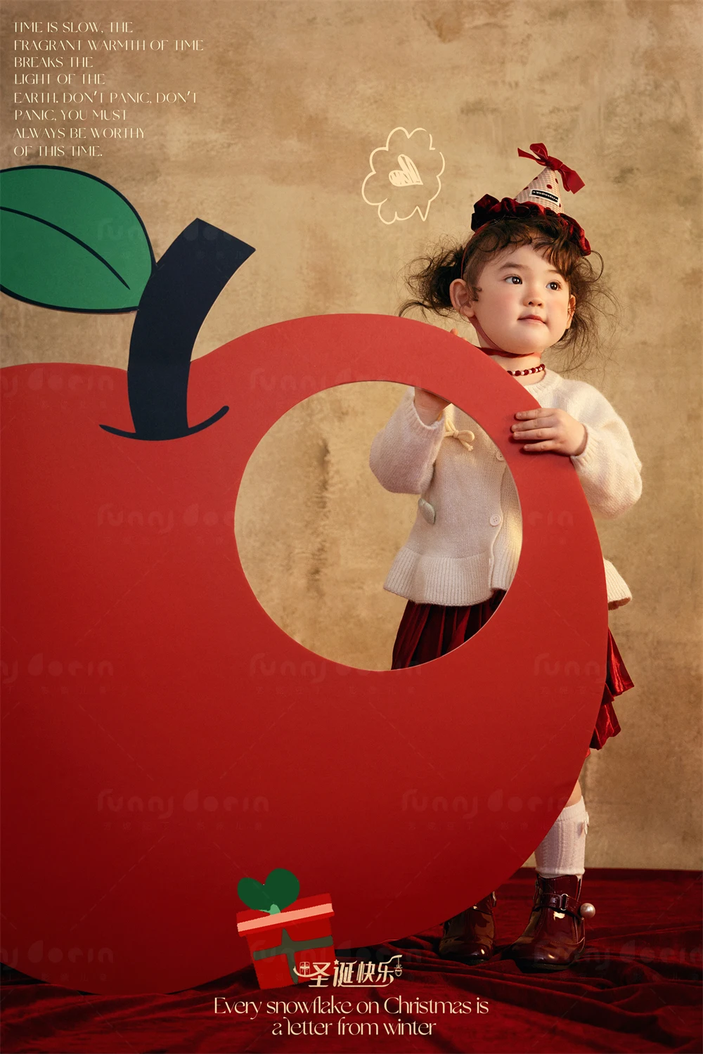 芳妮豆丁儿童摄影 甜糯苹果派