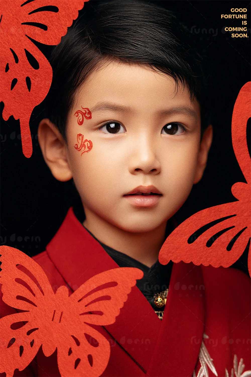 芳妮豆丁儿童摄影 马上有福