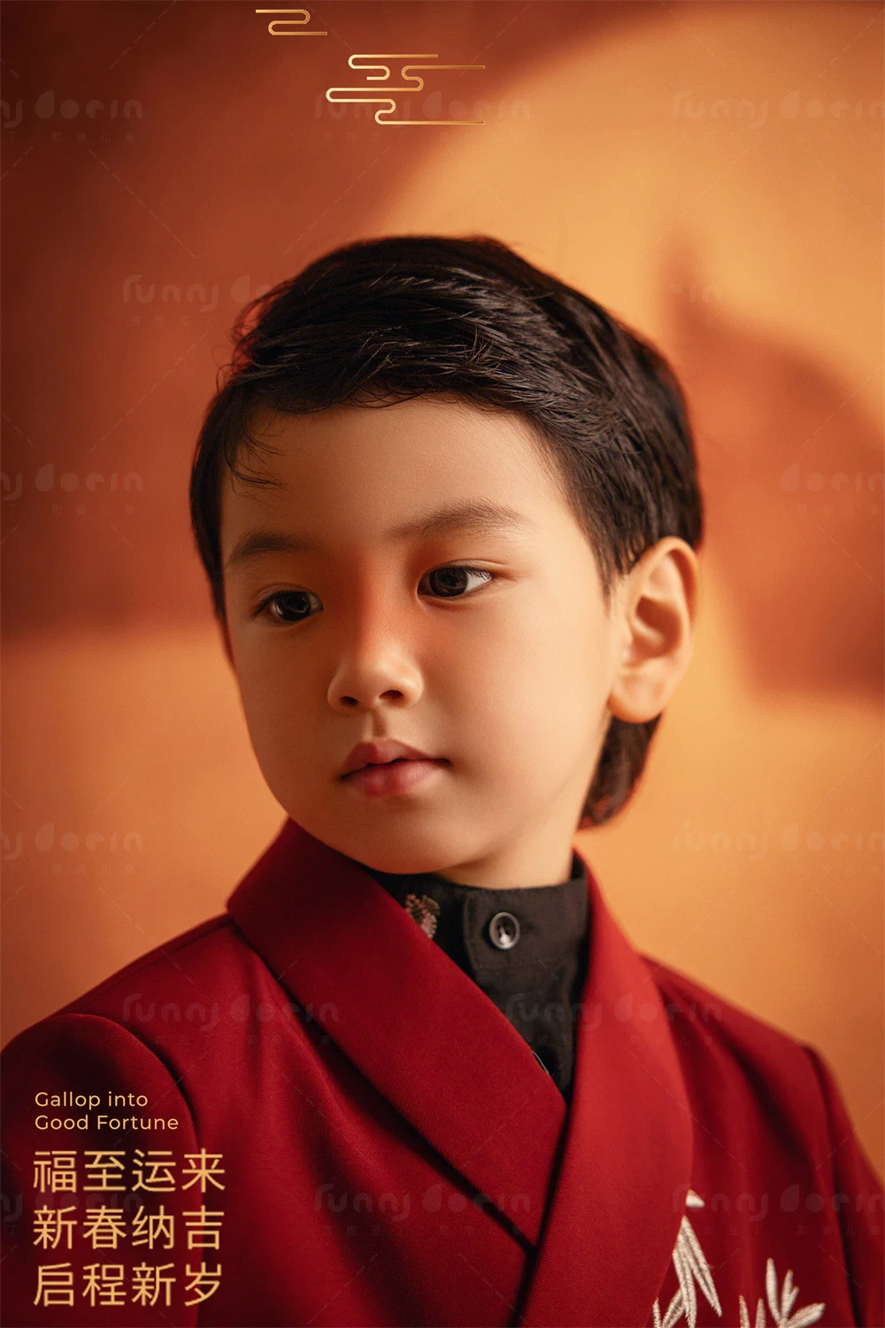 芳妮豆丁儿童摄影 马上有福