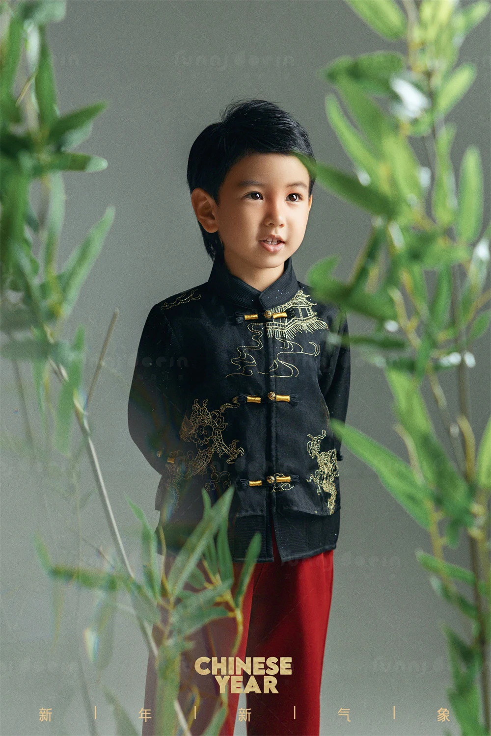 芳妮豆丁儿童摄影 马上有福