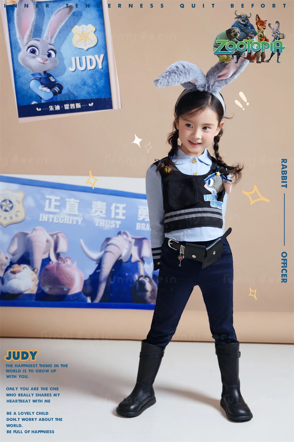 芳妮豆丁儿童摄影 兔子警长