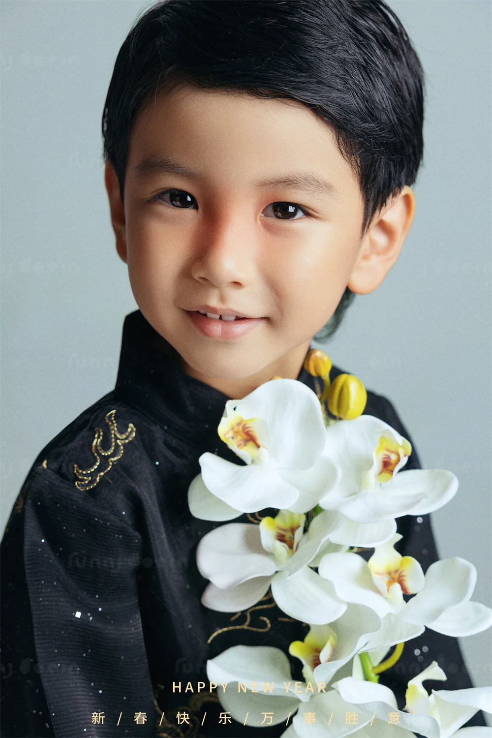 芳妮豆丁儿童摄影 马上有福