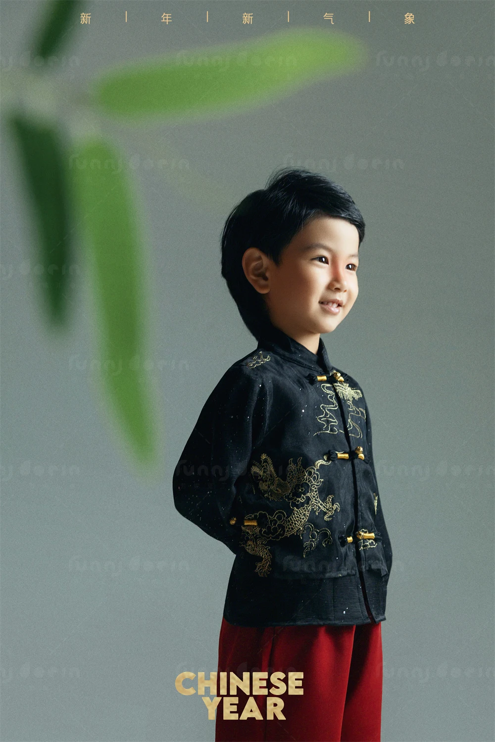 芳妮豆丁儿童摄影 马上有福