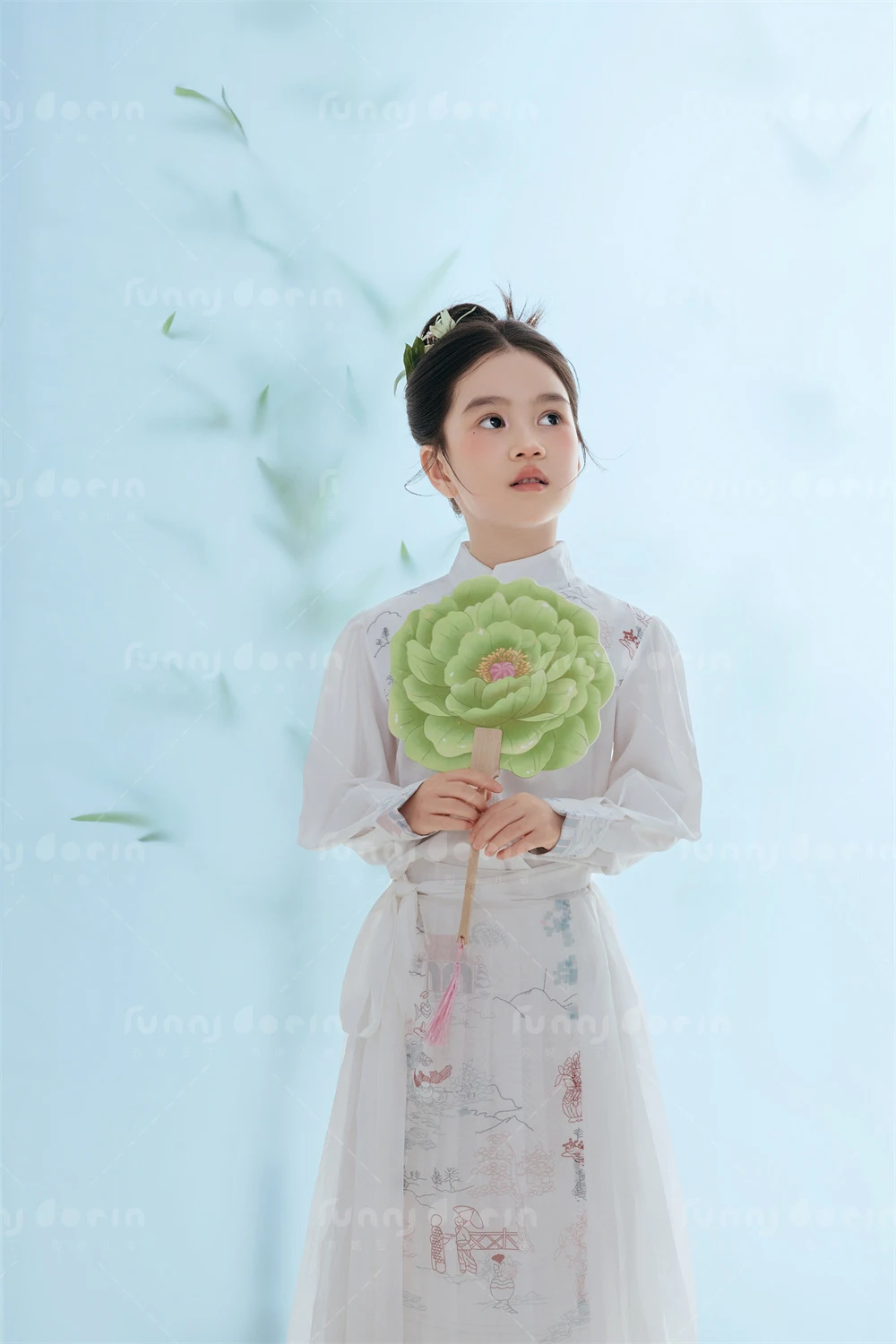 芳妮豆丁儿童摄影 白马迎春