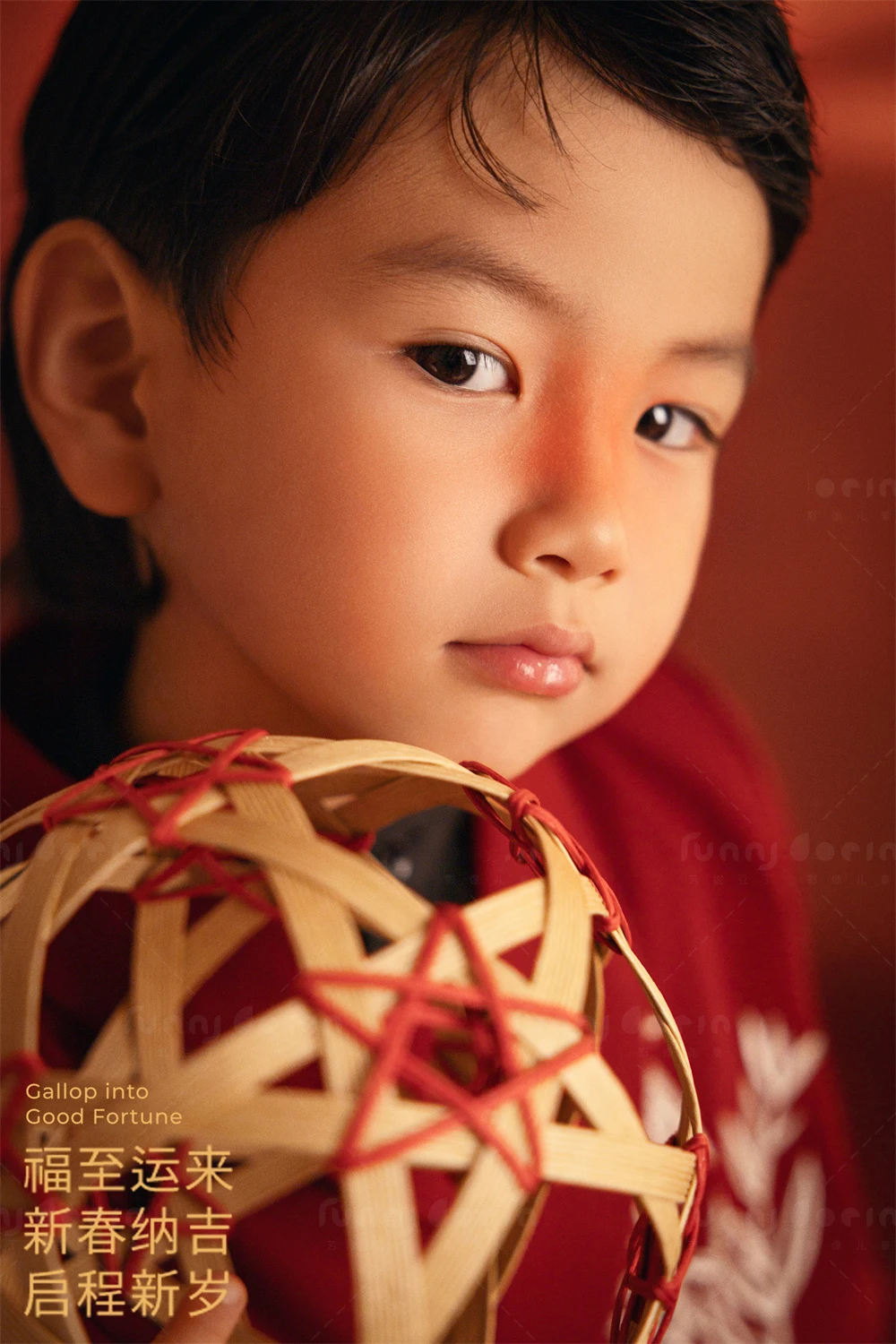 芳妮豆丁儿童摄影 马上有福