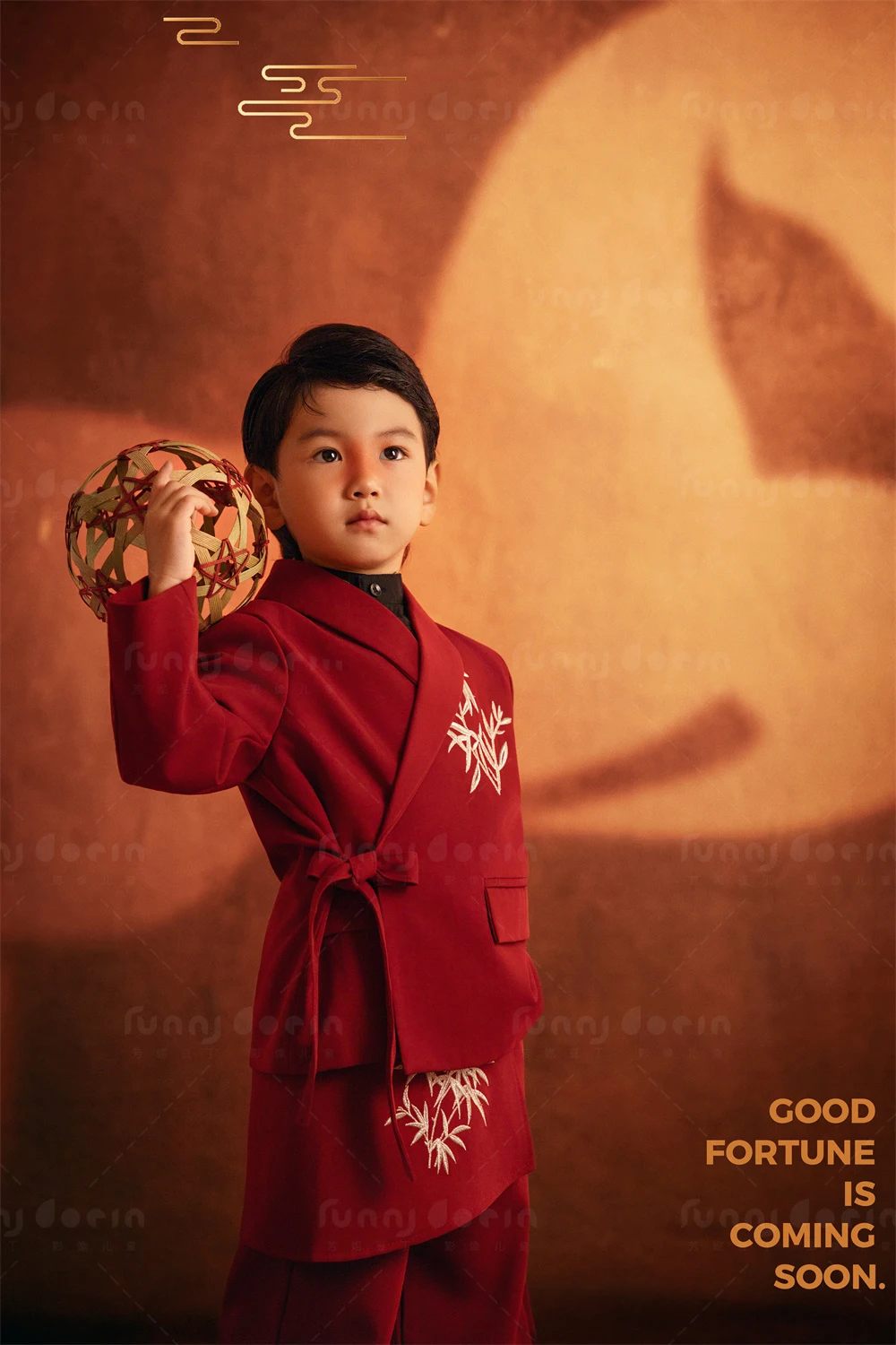 芳妮豆丁儿童摄影 马上有福