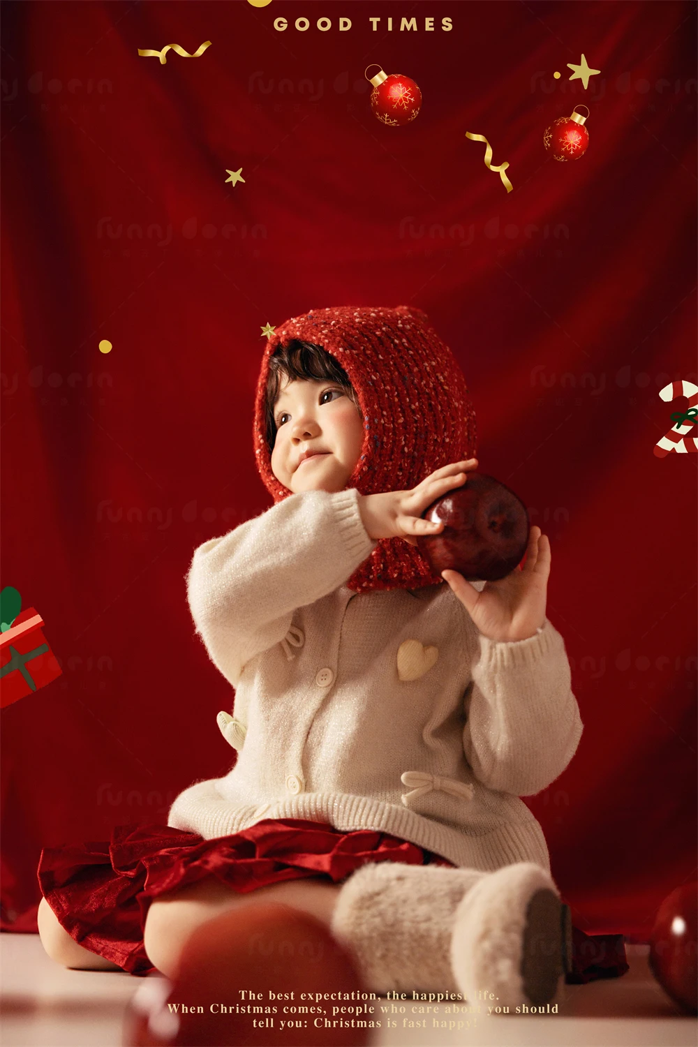 芳妮豆丁儿童摄影 甜糯苹果派