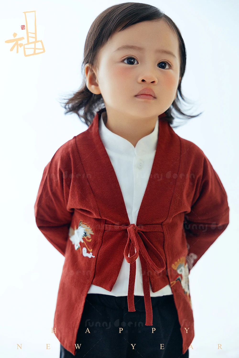 芳妮豆丁儿童摄影 马年福禄