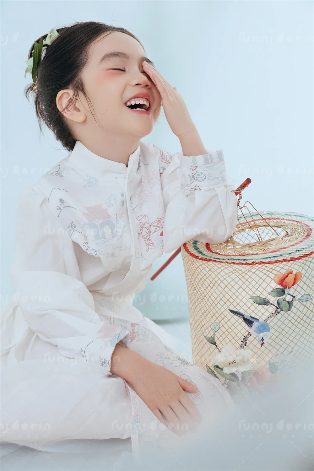 芳妮豆丁儿童摄影 白马迎春