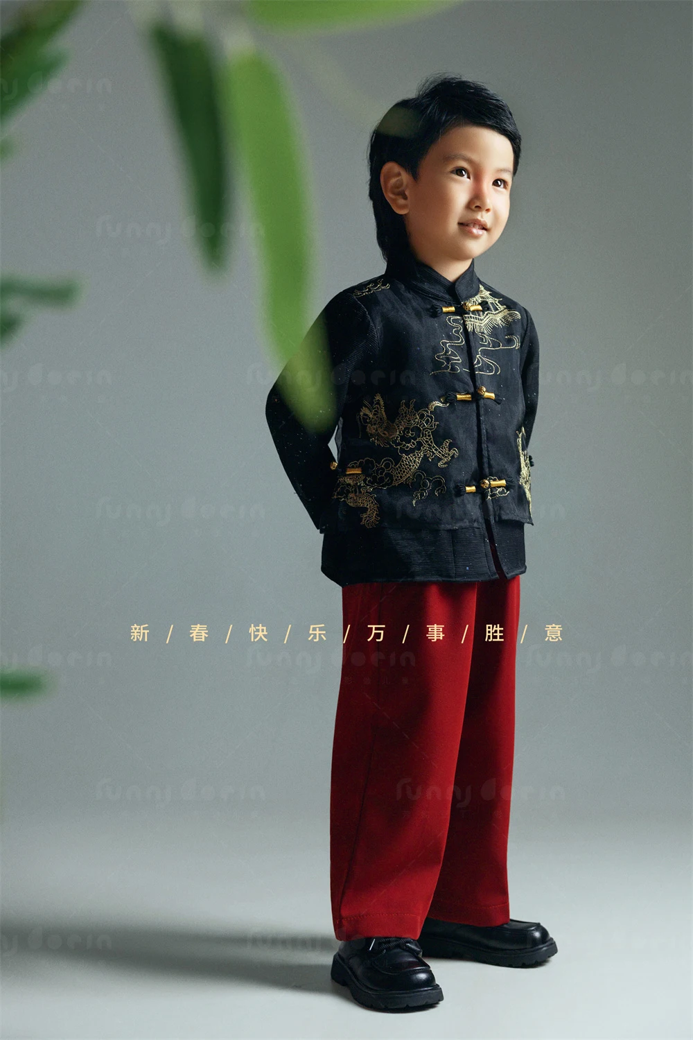 芳妮豆丁儿童摄影 马上有福