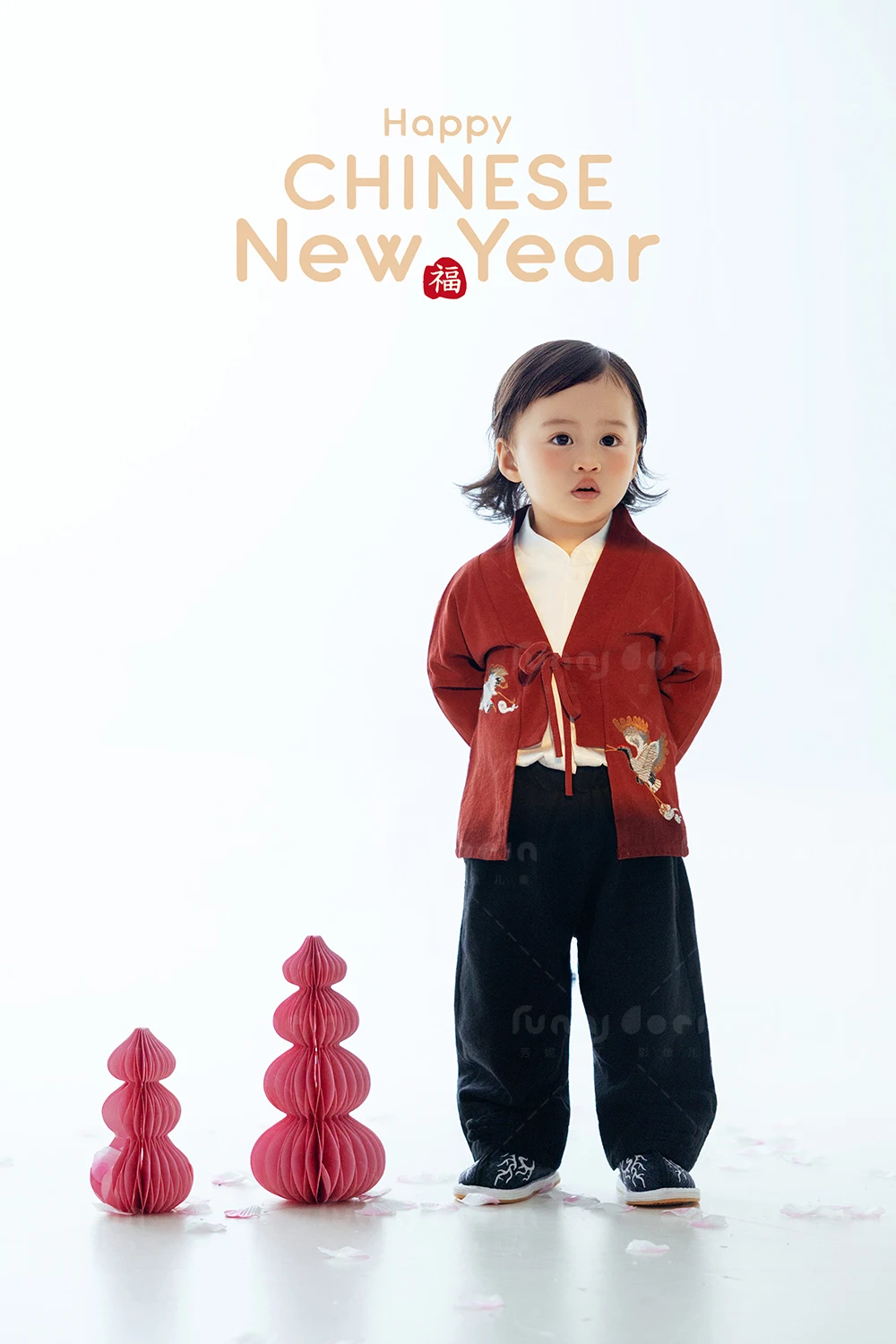 芳妮豆丁儿童摄影 马年福禄