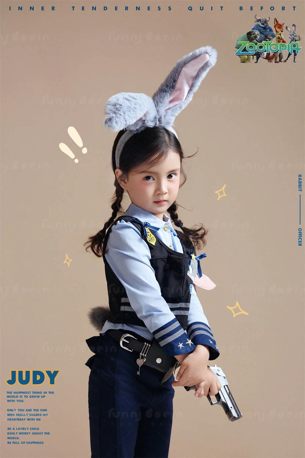 芳妮豆丁儿童摄影 兔子警长