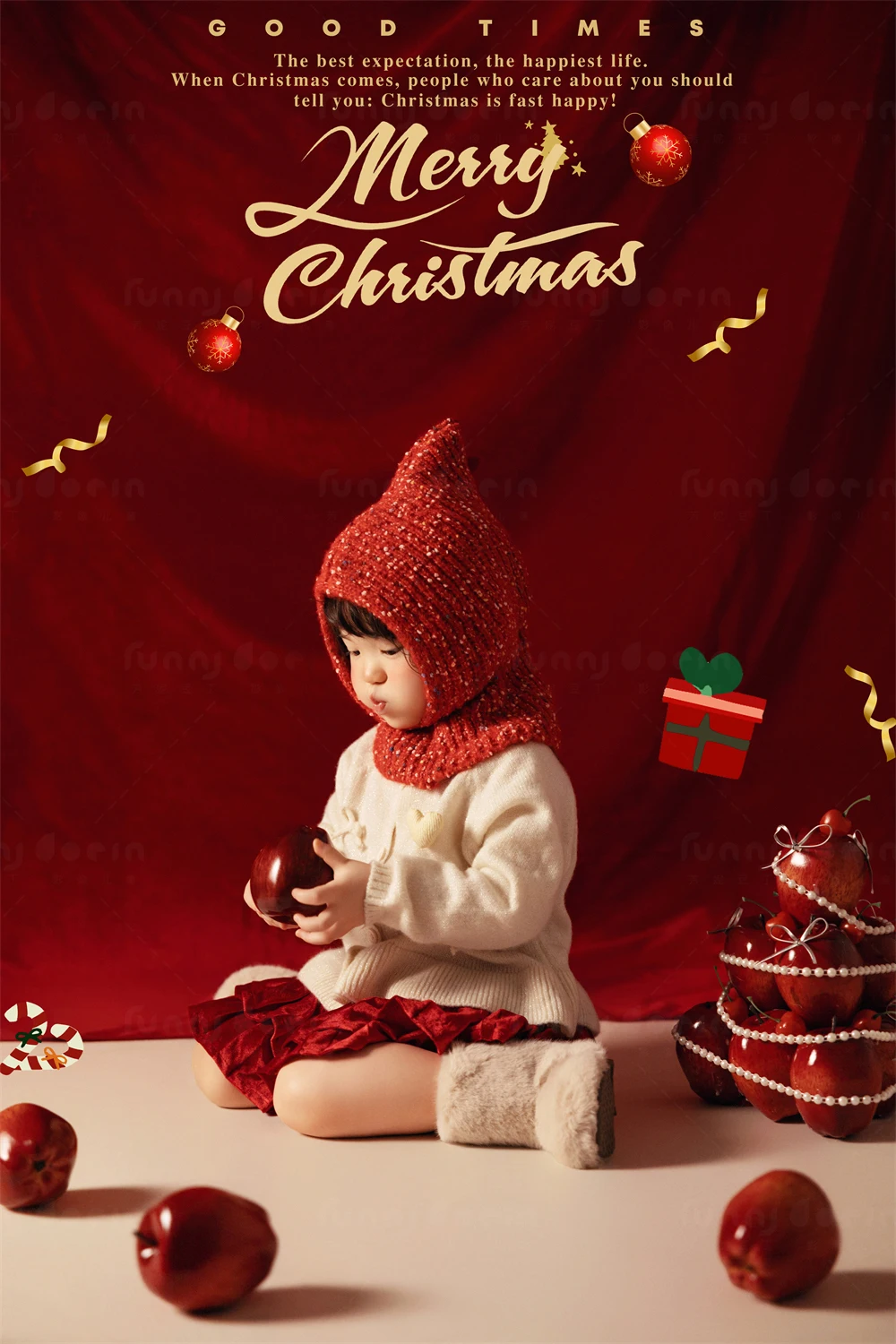 芳妮豆丁儿童摄影 甜糯苹果派