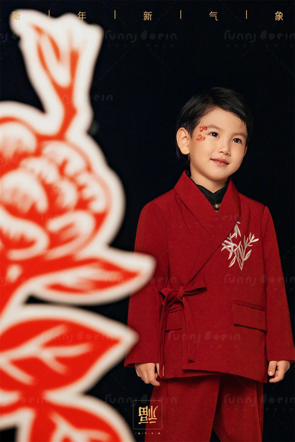 芳妮豆丁儿童摄影 马上有福