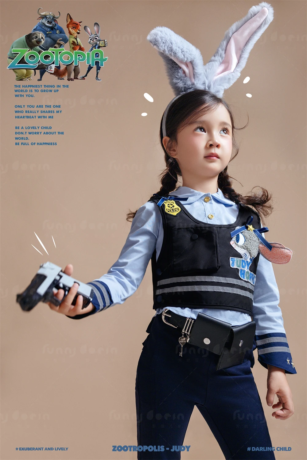芳妮豆丁儿童摄影 兔子警长