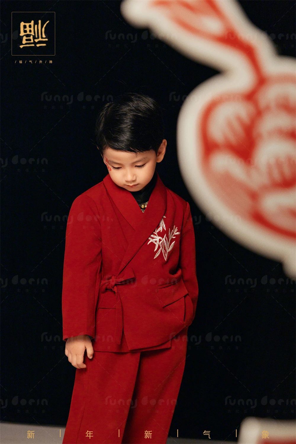 芳妮豆丁儿童摄影 马上有福