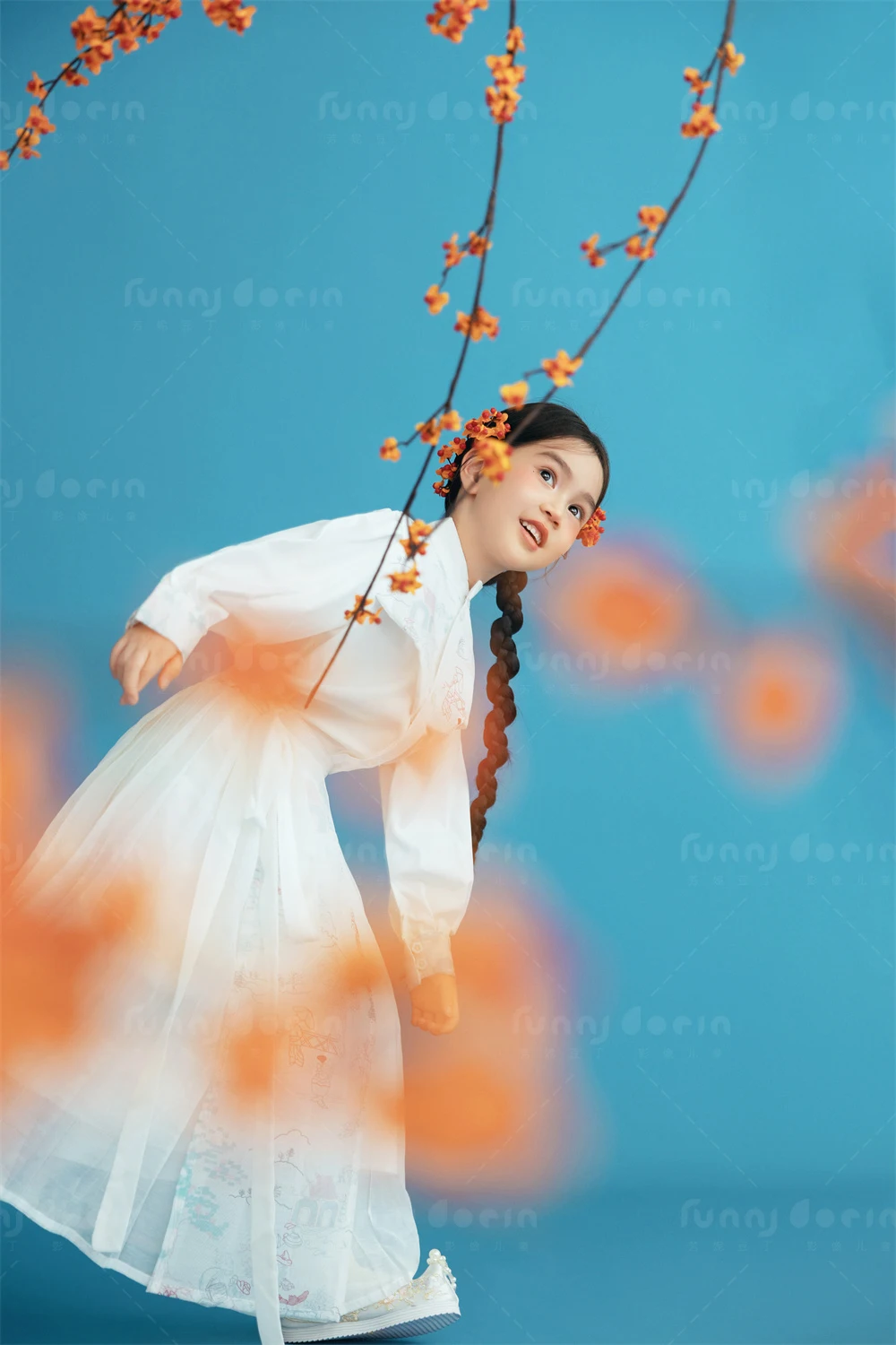 芳妮豆丁儿童摄影 白马迎春