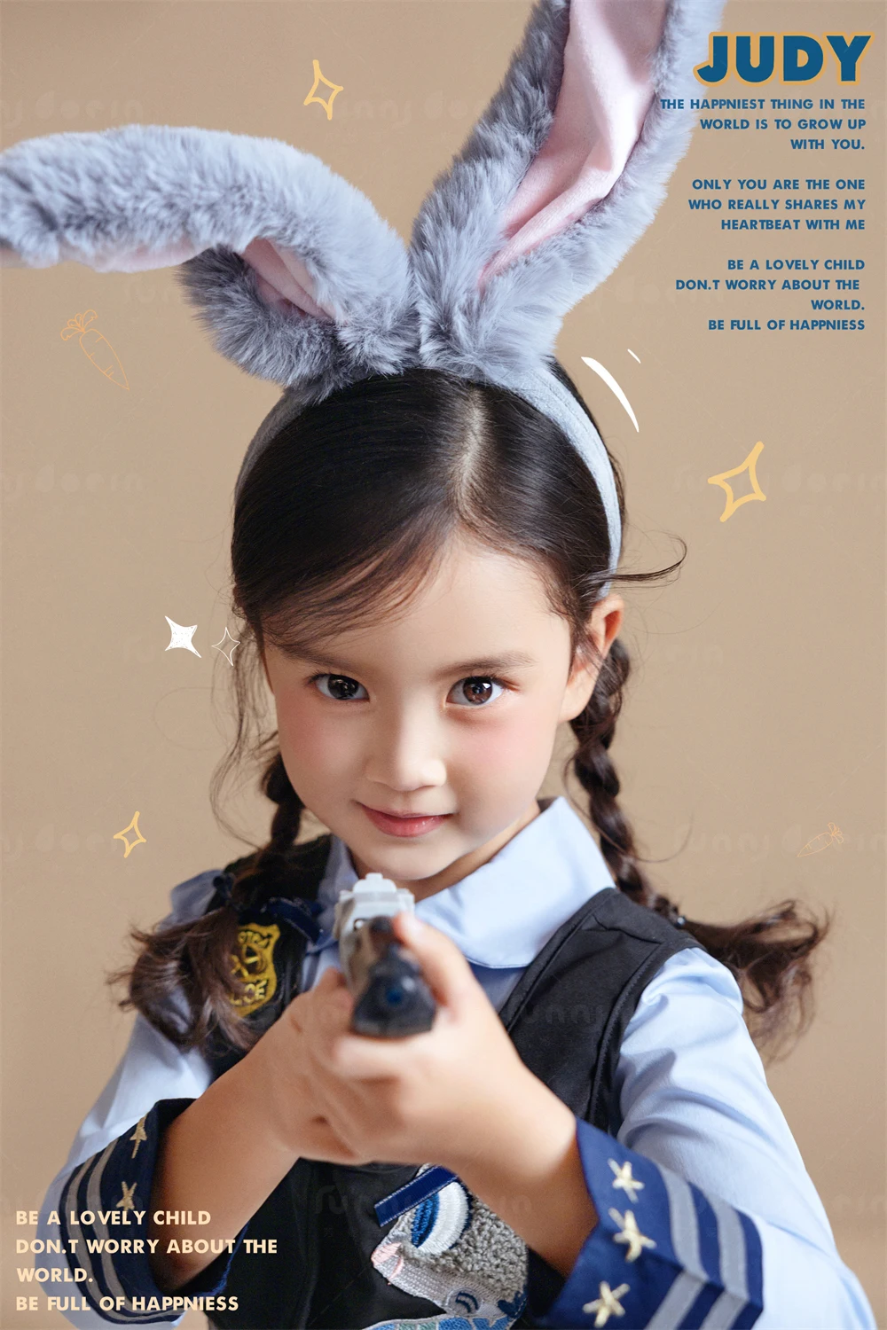 芳妮豆丁儿童摄影 兔子警长