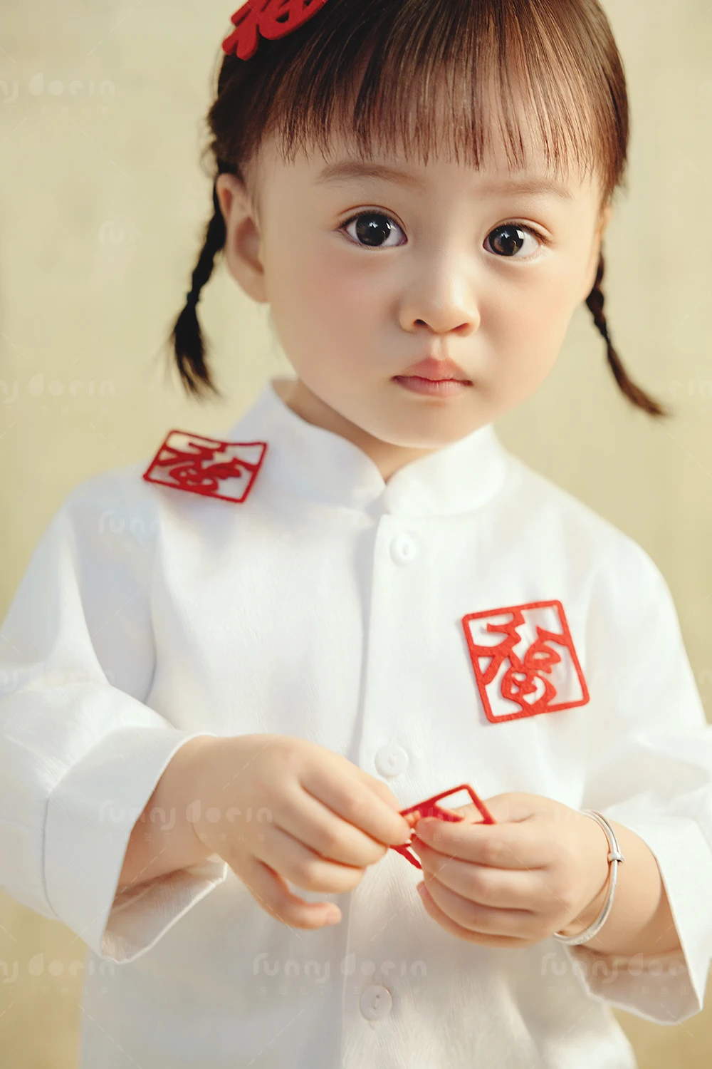 芳妮豆丁儿童摄影 马年福禄