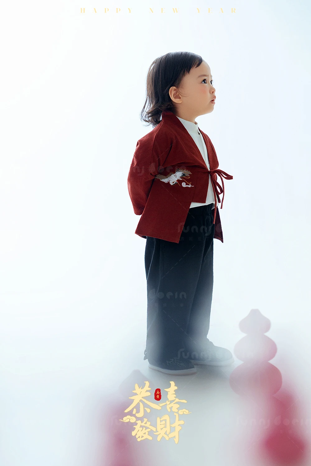 芳妮豆丁儿童摄影 马年福禄