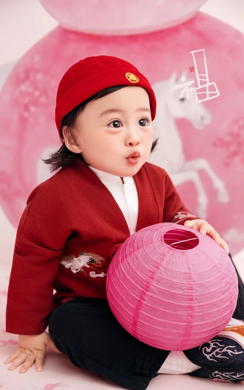 芳妮豆丁儿童摄影 马年福禄