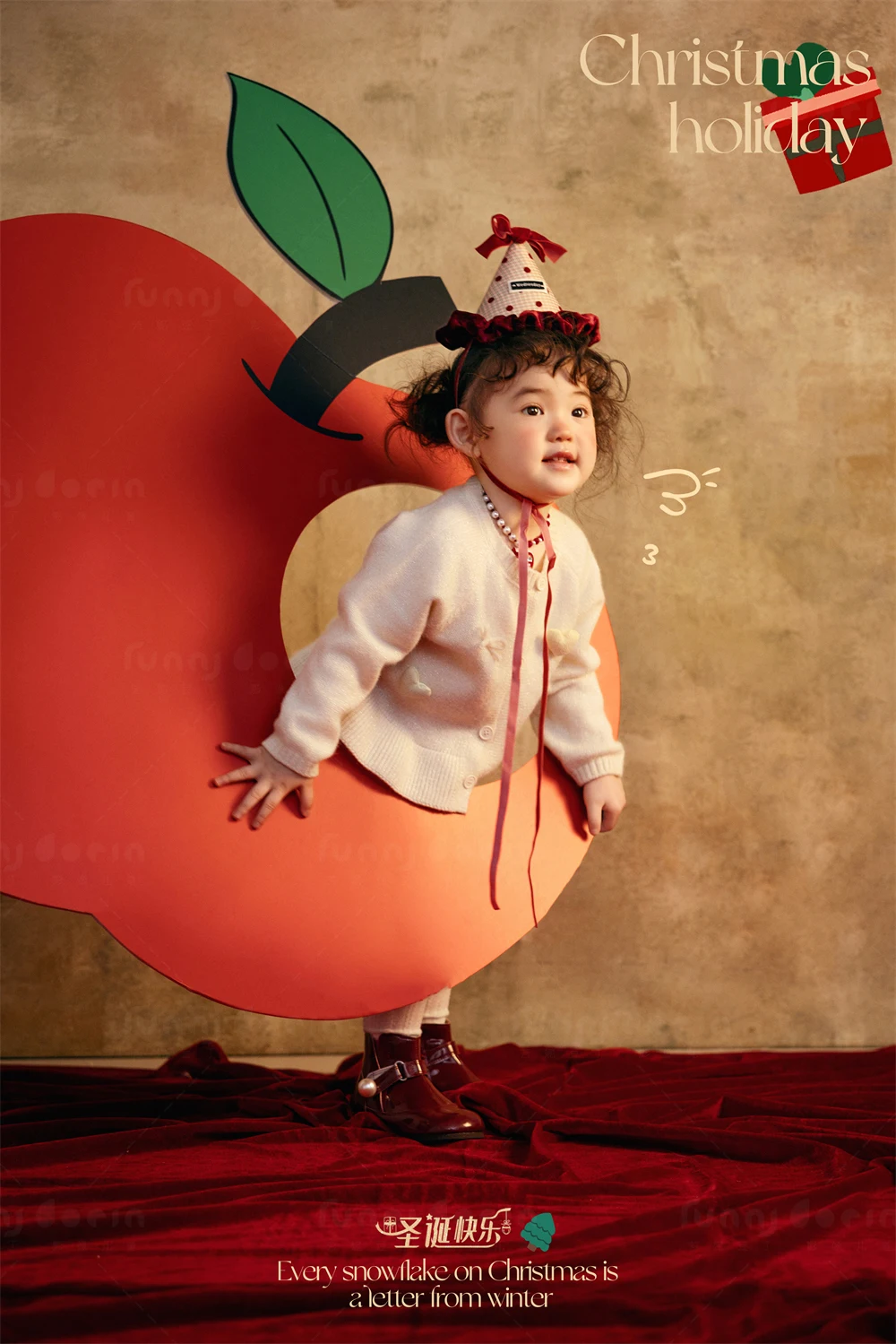 芳妮豆丁儿童摄影 甜糯苹果派