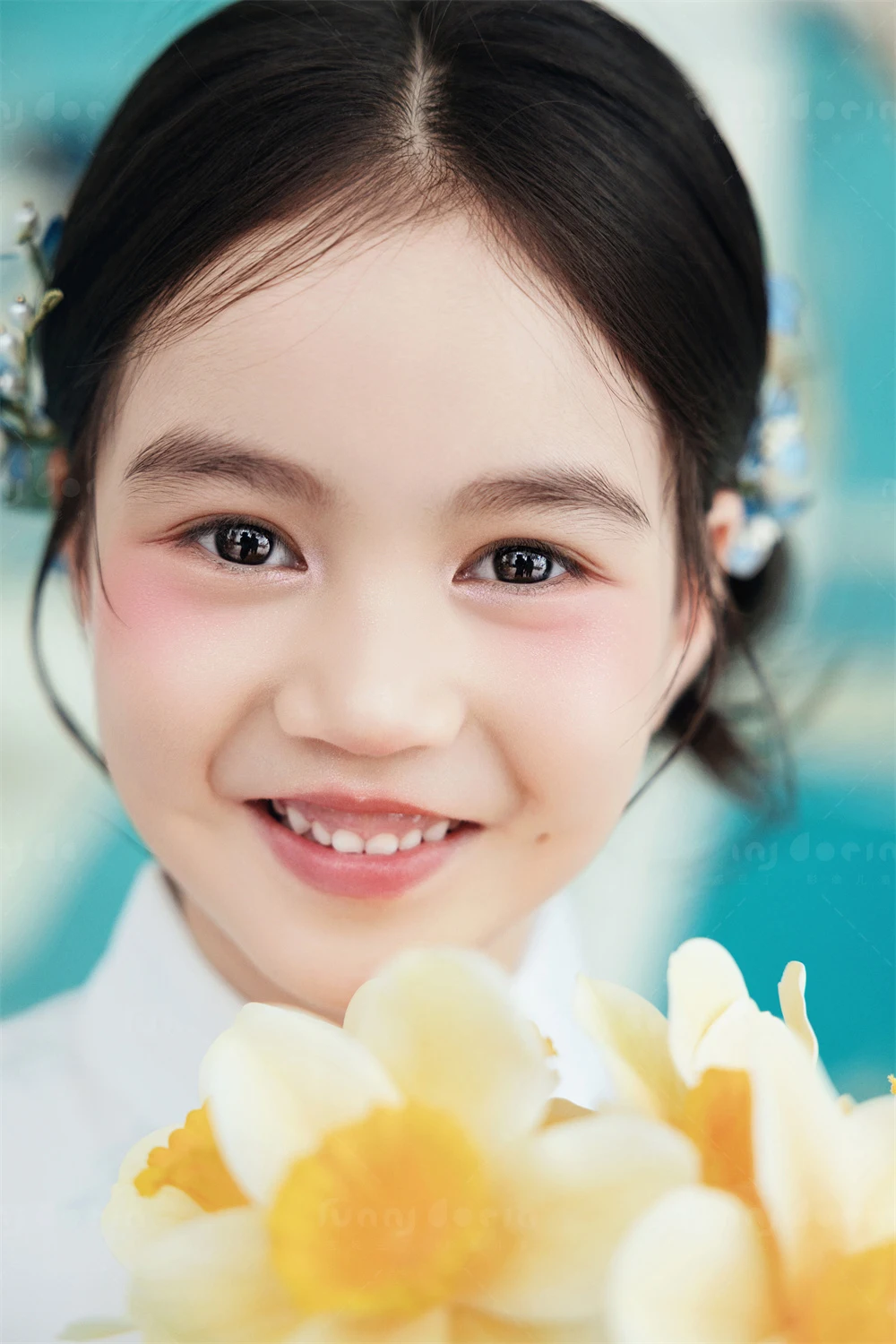 芳妮豆丁儿童摄影 白马迎春