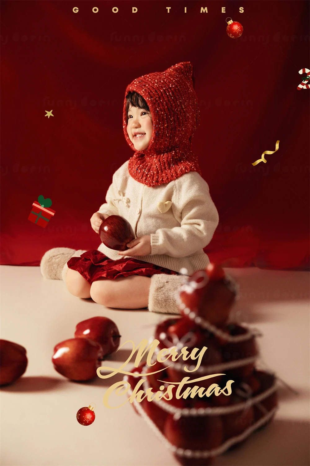 芳妮豆丁儿童摄影 甜糯苹果派