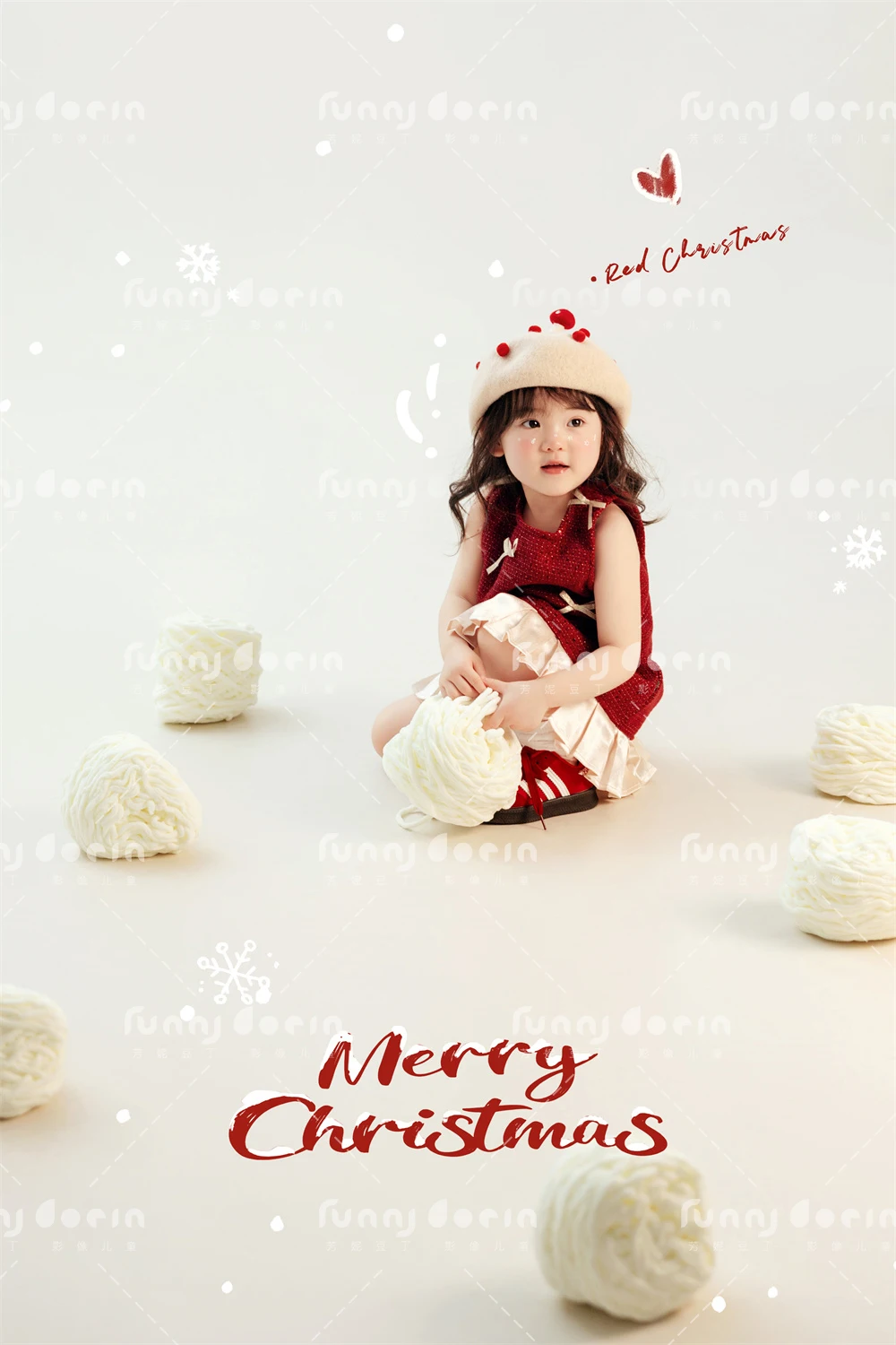 芳妮豆丁儿童摄影 初雪童话梦