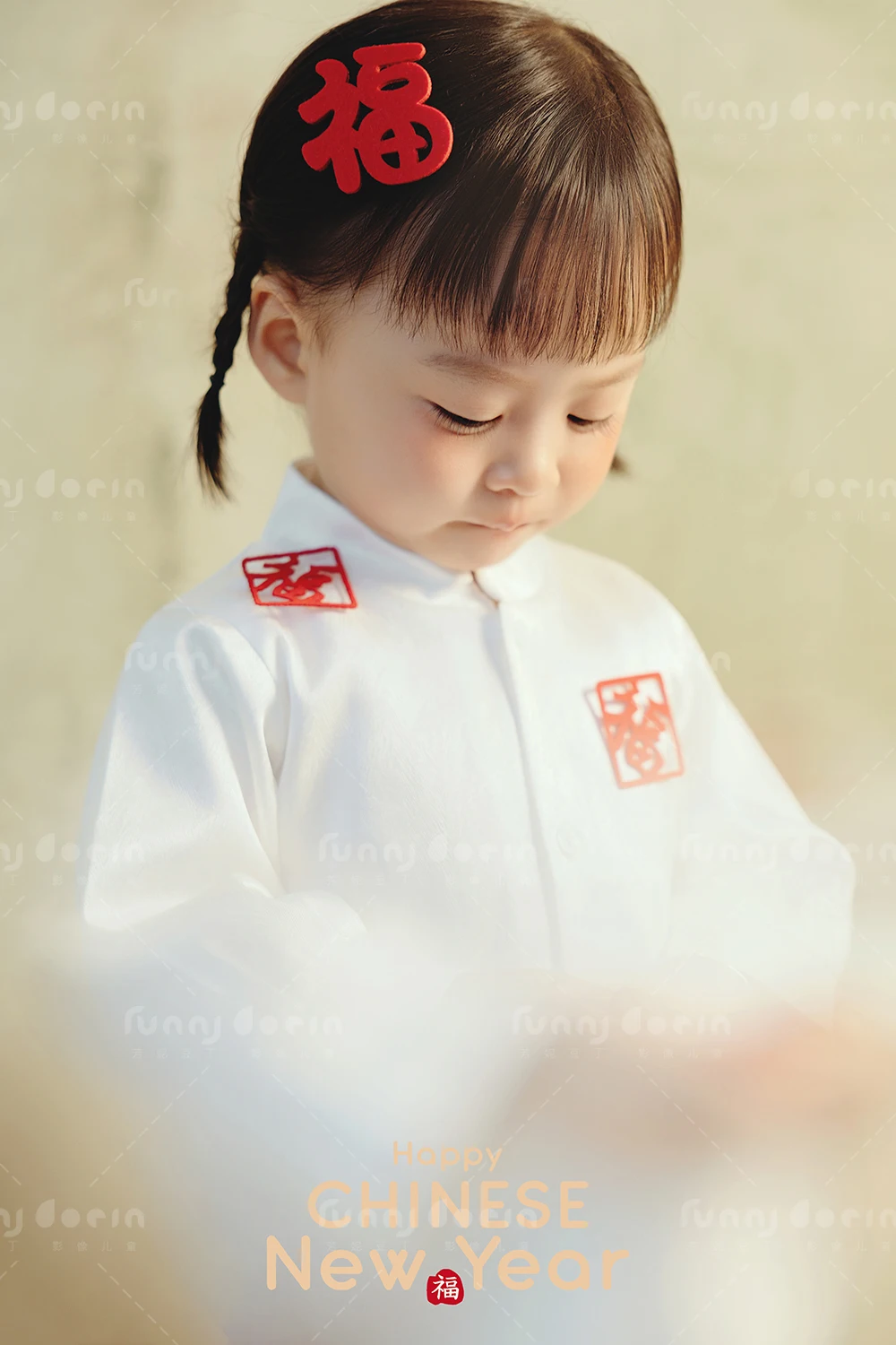 芳妮豆丁儿童摄影 马年福禄