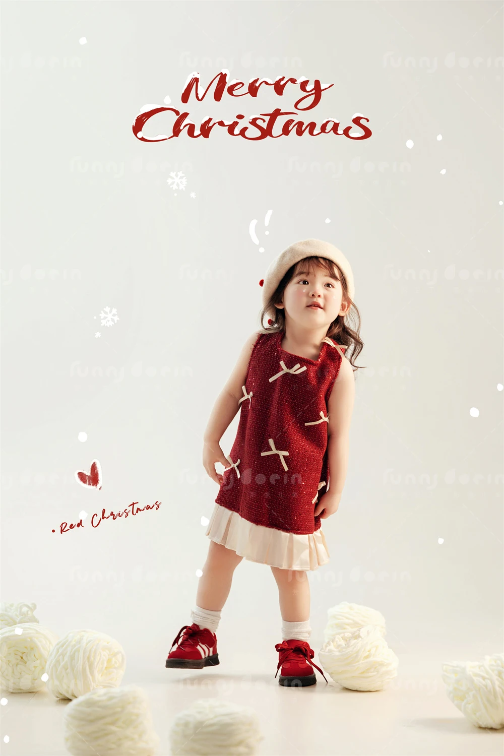 芳妮豆丁儿童摄影 初雪童话梦