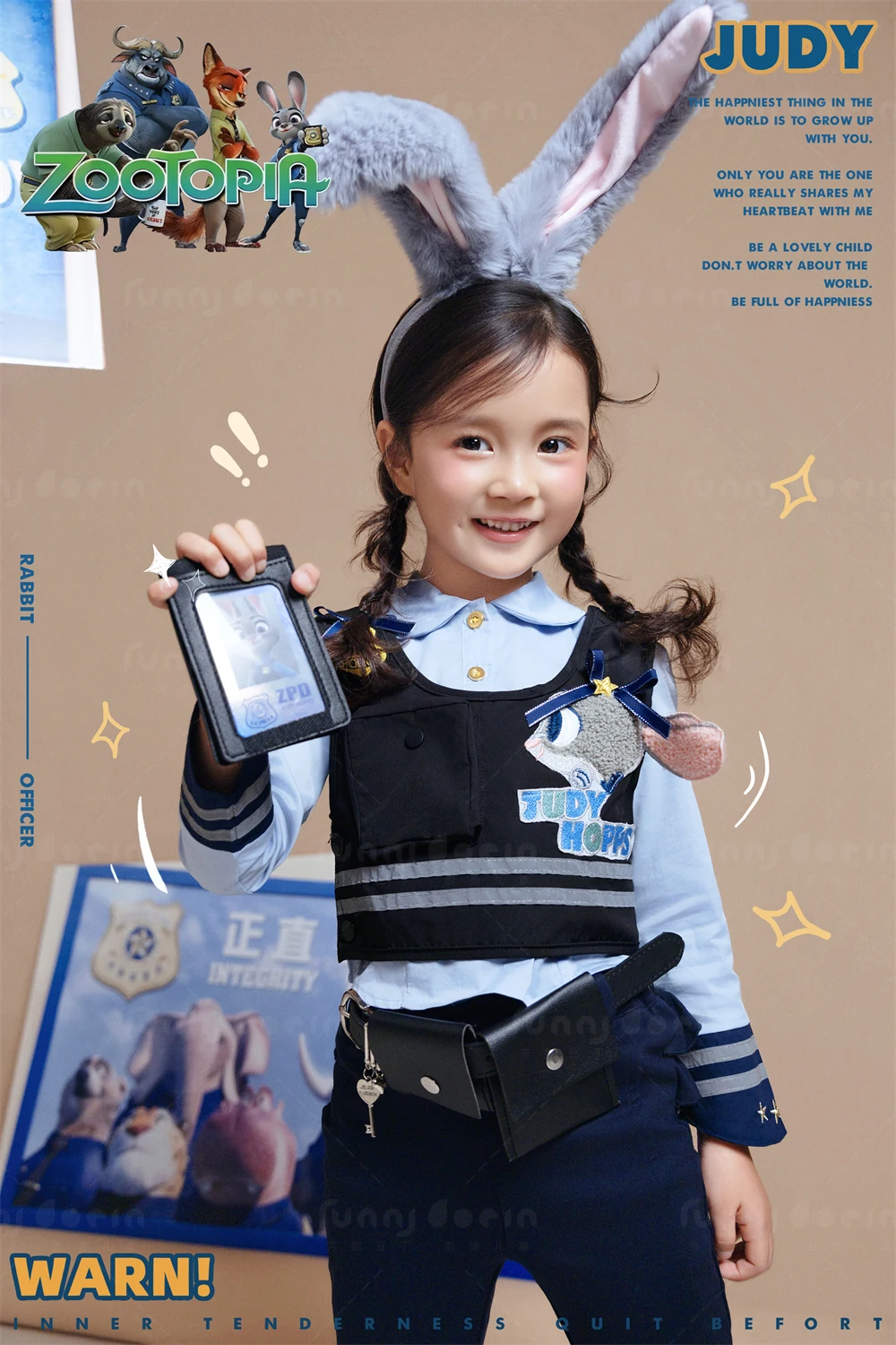 芳妮豆丁儿童摄影 兔子警长