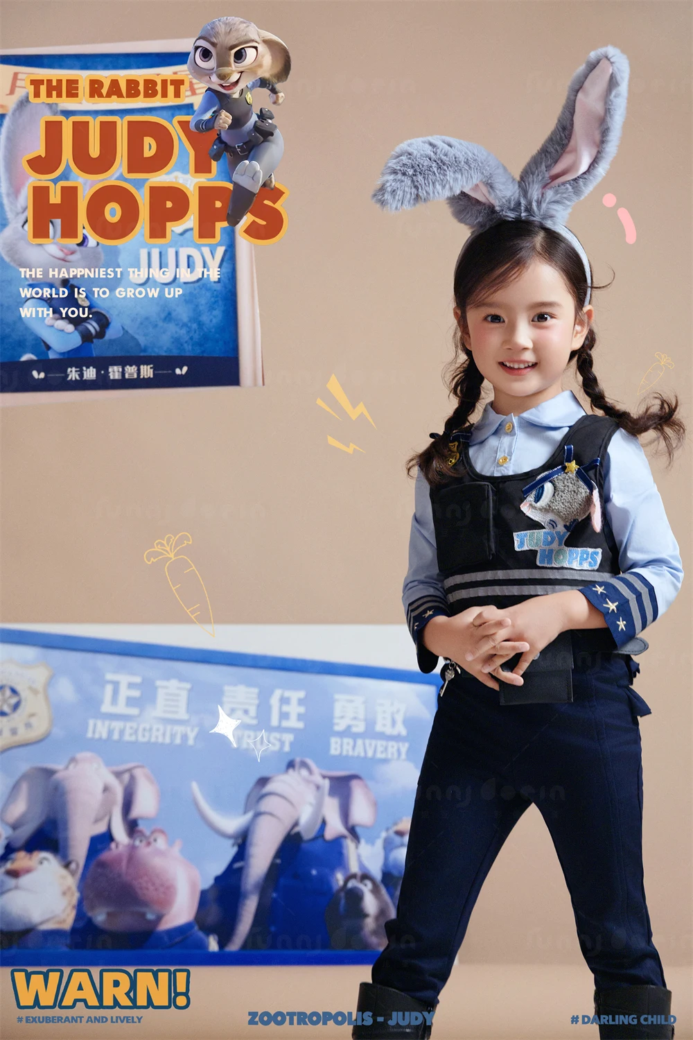芳妮豆丁儿童摄影 兔子警长