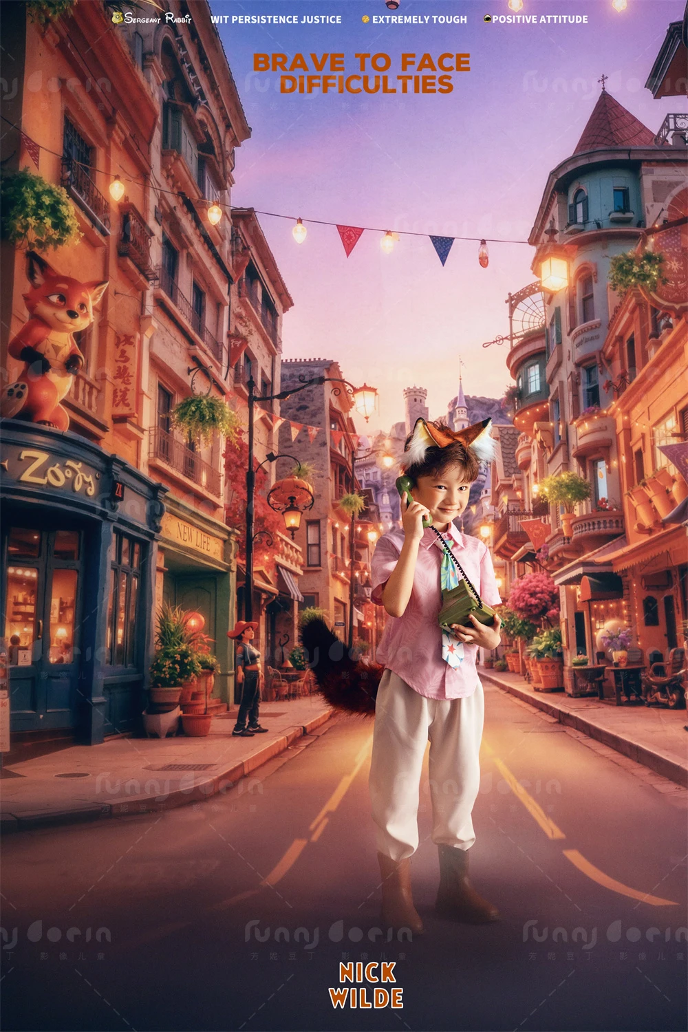 芳妮豆丁儿童摄影 狐尼克