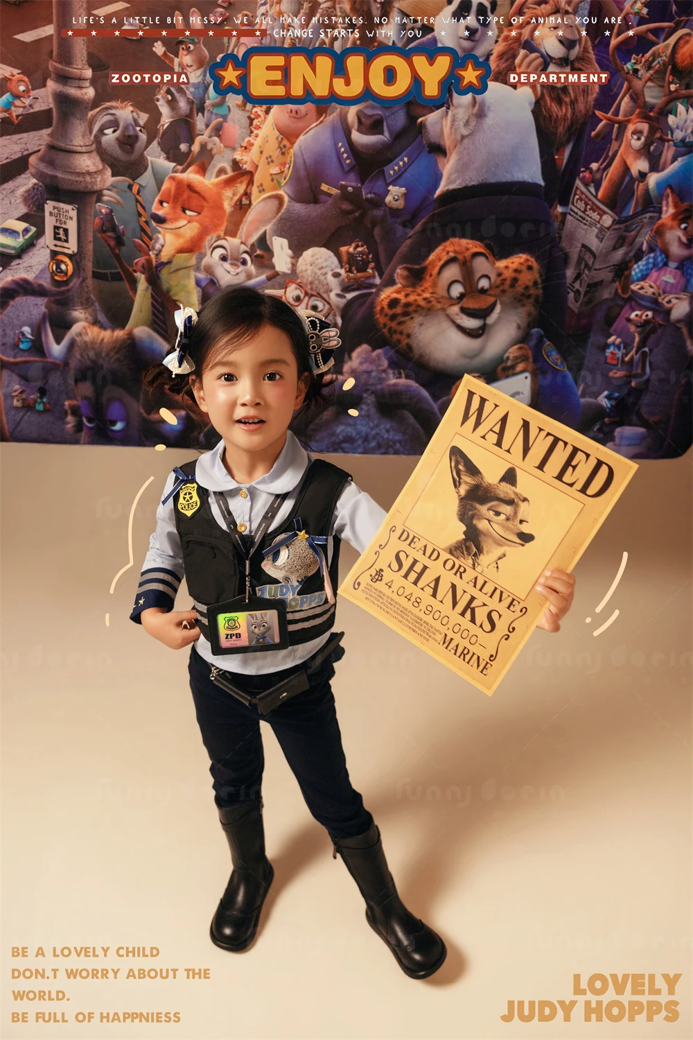 芳妮豆丁儿童摄影 兔子警长