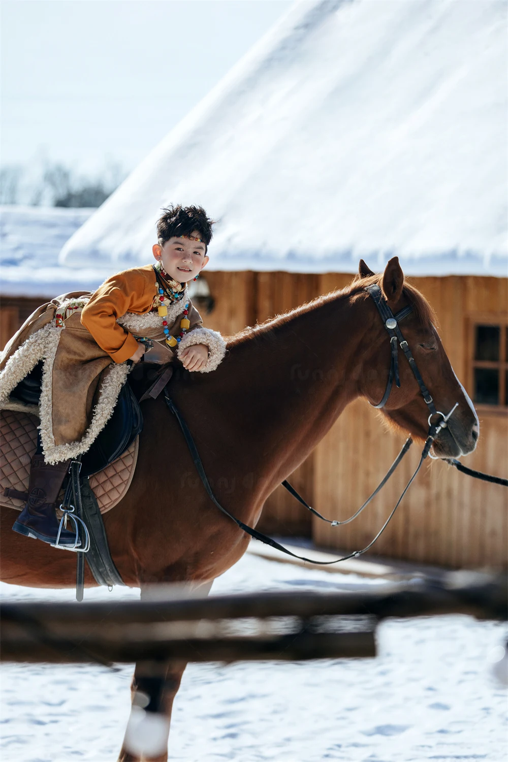 芳妮豆丁儿童摄影 凛冬礼赞