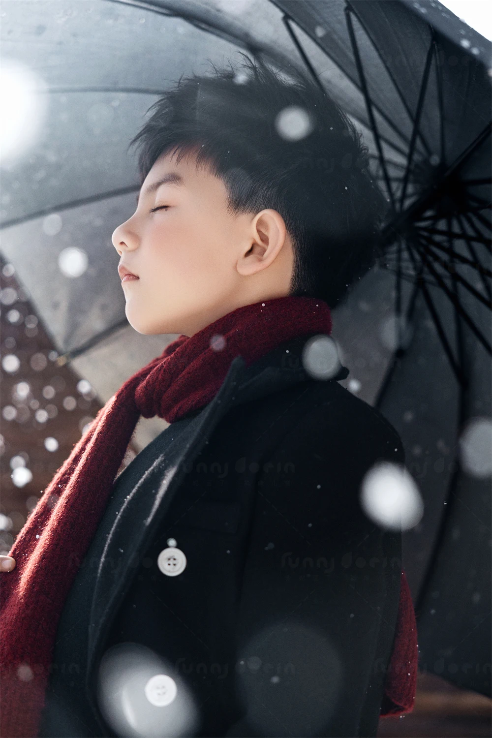 芳妮豆丁儿童摄影 雪国罗曼蒂克